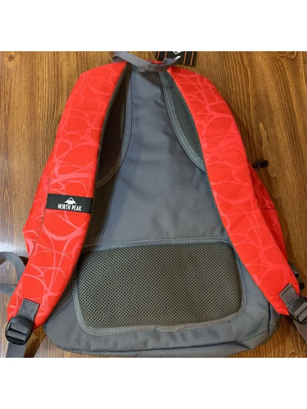 New North Peak Prodigy Series Backpack, Red & Gray
